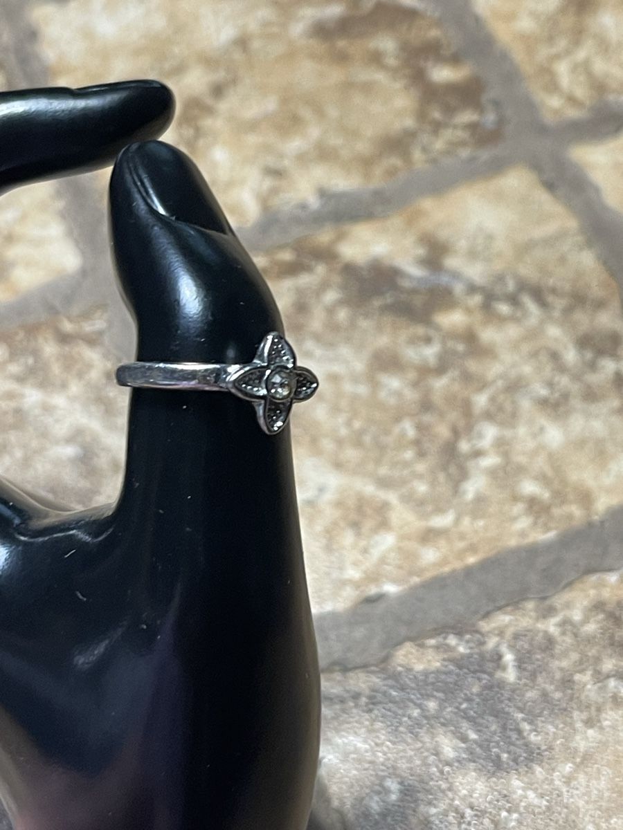 Anelli: Anello di metallo argento con fiore -56/57-chic e elegante – Nuovo (secondo la descrizione) da Gordevio venduto da LanaZimm 6