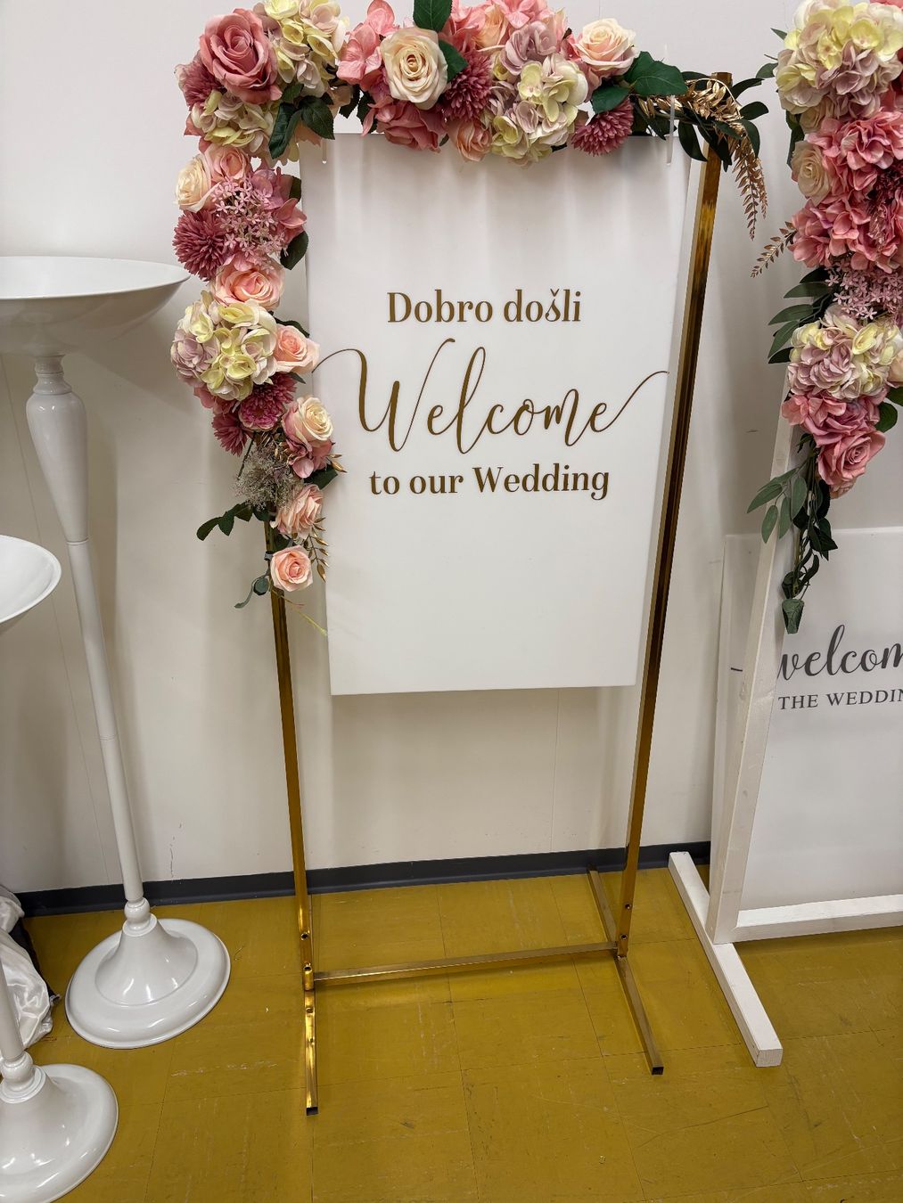 Tutte le decorazioni: Welcome Tafel Hochzeit kroatisch englisch – Nuovo (secondo la descrizione) da Oftringen venduto da SCHIBLI1 1