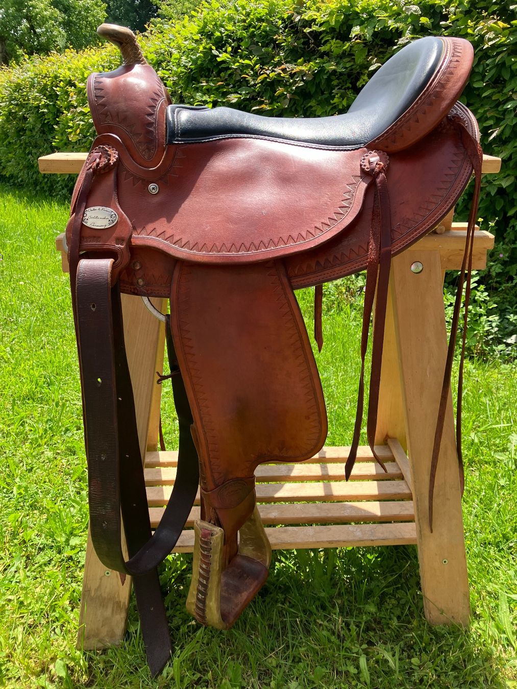 Selle & Accessori: Western Sattel Deuber & Partner 16 Zoll braun – Usato da Weisslingen venduto da Jilly03