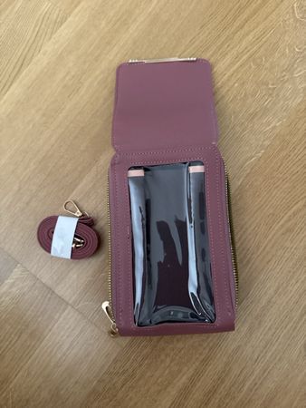 Handytasche mit Brieftasche Farbe Rosa Neu