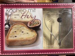 Kochbuch mit Herzform