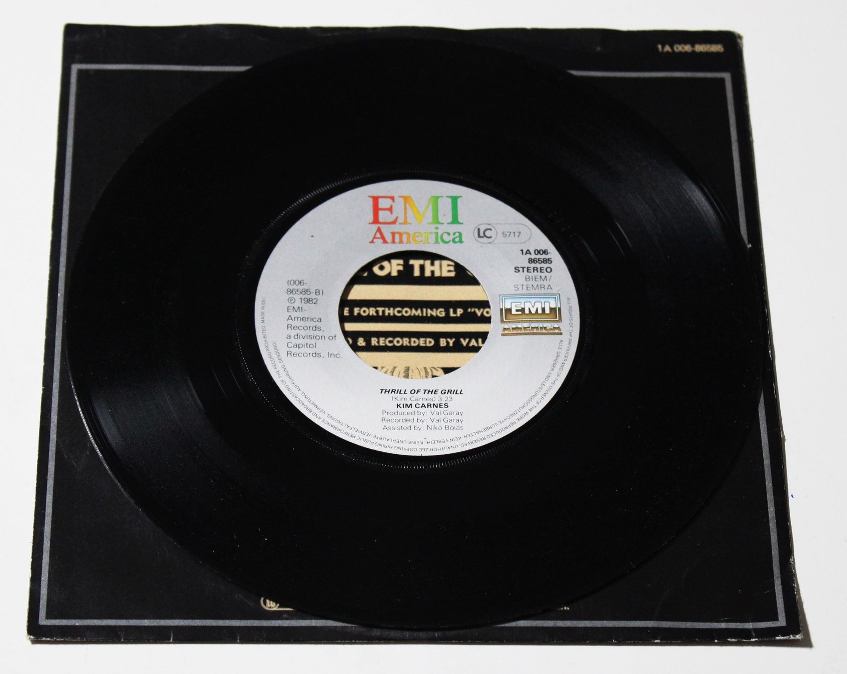 Dischi in vinile: 7" KIM CARNES - VOYEUR - CHART HIT 1982 – Usato da Brüttisellen venduto da Collector-Corner 3