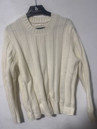 Pull en maille Zara blanc taille M Homme