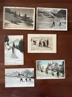 12 Ansichtskarten Schweiz Nostalgie Ski