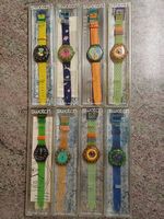 Swatch Serie aus dem Jahr 1992, acht Stück