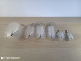 Reinigungsbürsten Set 6 teilig Kaminrohr Reinigung Rohre