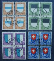 PJ 1922 ViererblöckeJ21-J24 mit Zentrumstempel, Kat: 800.-