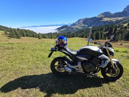 Motorrad Honda CB600FA Hornet weiss Foliert guter Zustand