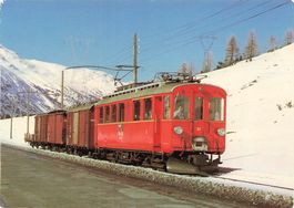Bernina Suot (GR) – Güterzug der Rhätischen Bahn