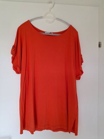 Sommerliches Shirt Mona Lisa orange, Gr. 44