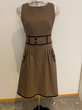 Kleid braun/ schwarz