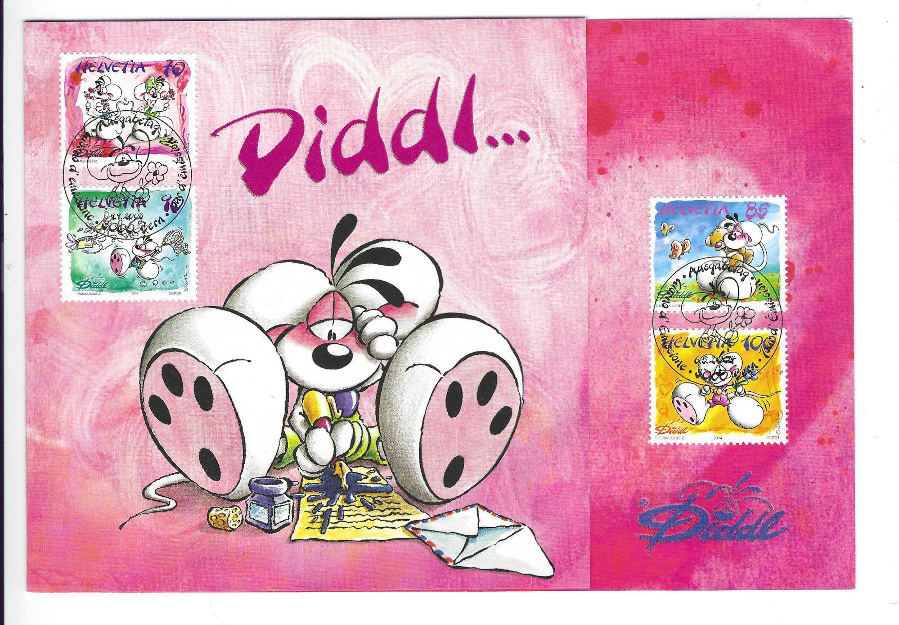 Alle Briefmarken: 2003+2004 DIDDL/Comicsmarken Ausgabetag Bern/rar/auf Folder – Neu (gemäss Beschreibung) aus Zürich von Hagliweg