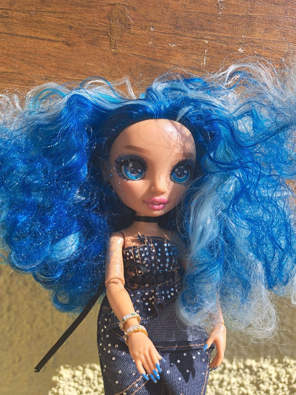 Bambole: Schöne, grosse Rainbow High Puppe, blaue Haare 26cm – Usato da Olten venduto da Wanda77