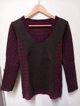 Wunderschöner Jacquard-Pullover Gr.36/38 (Waschbär Katalog)