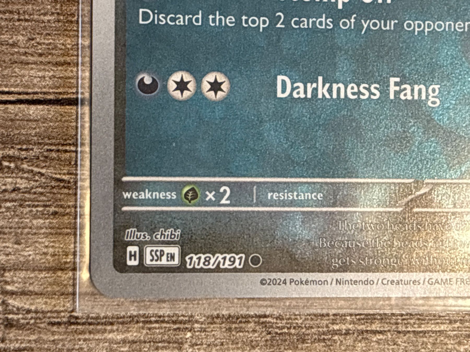 Pokémon Carte collezionabili: Zweilous SSP EN NM Reverse Holo – Nuovo (secondo la descrizione) da Frutigen venduto da swissTCGworld 1