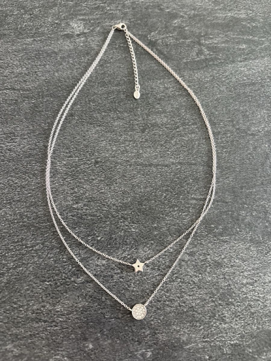 Catenine: Collana doppia in argento  – Usato da Rivera venduto da ape_b2bx 2