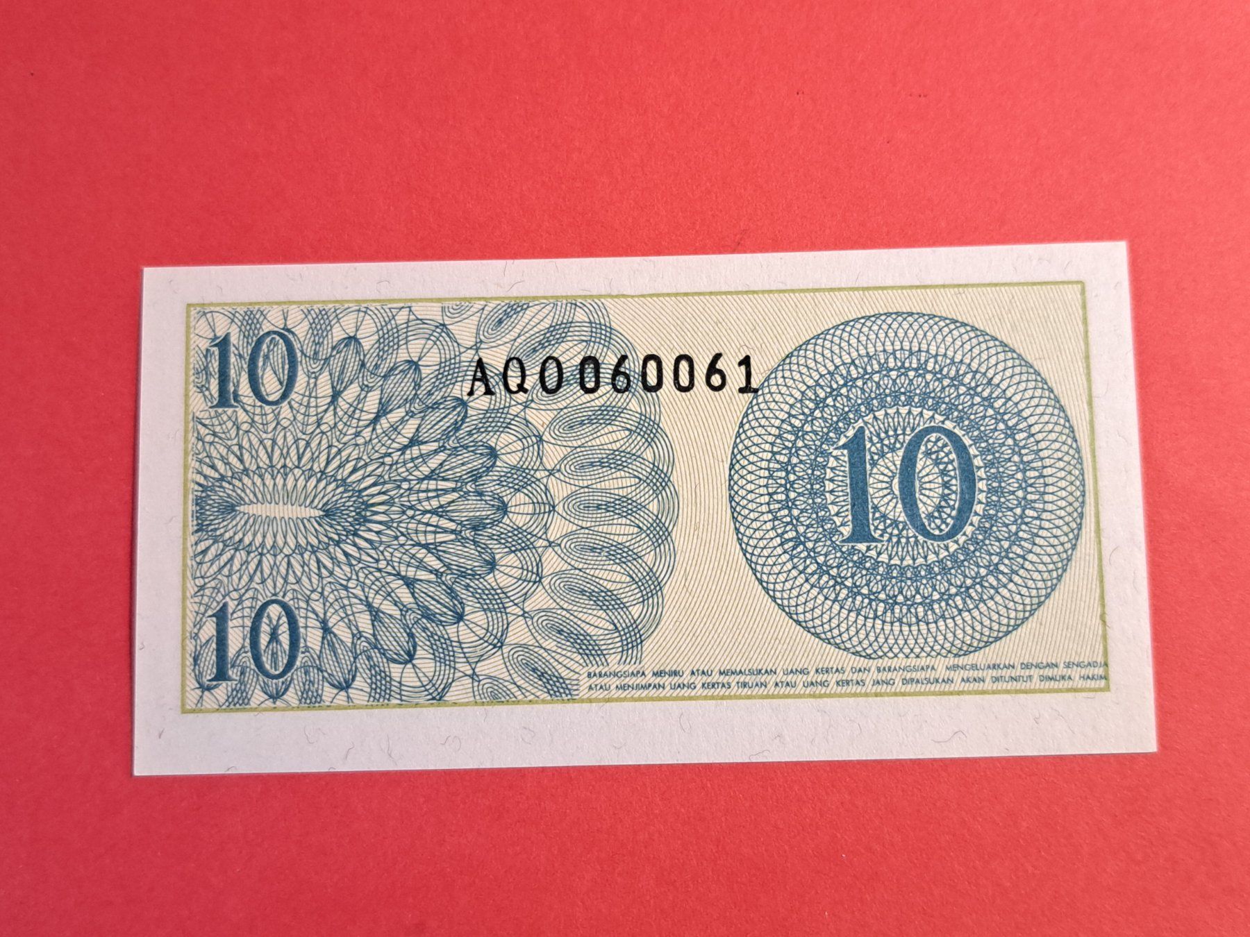 Banconote: INDONESIEN - 1 & 5 & 10 & 25 Sen 1964 UNC – Nuovo (secondo la descrizione) da Wichtrach venduto da LuckyLuke69 6