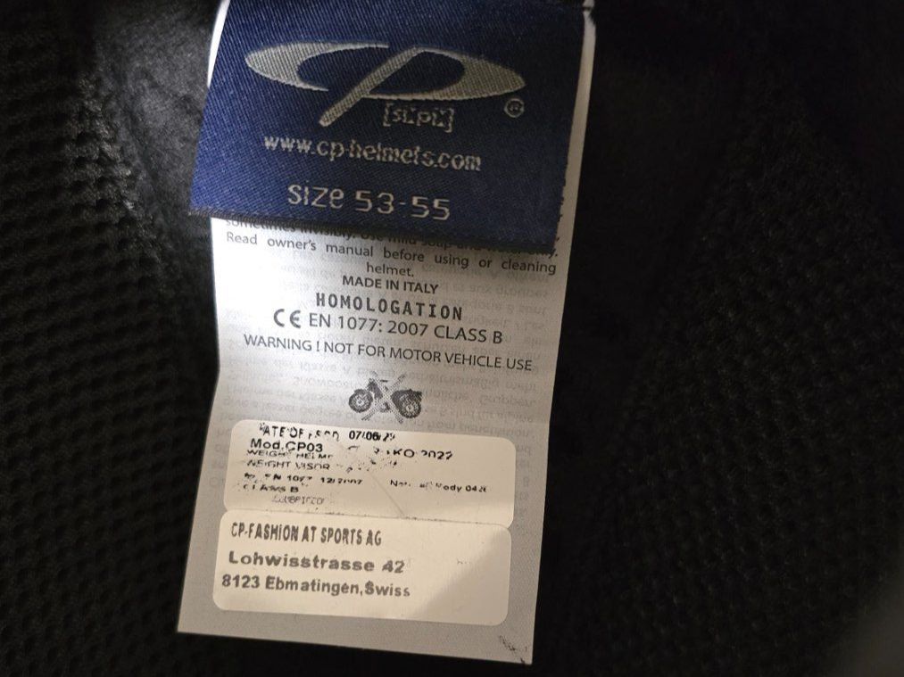 CP Caschi: CP Ski Corao Helmet soft touch Size 53-55 – Usato da Dietikon venduto da Jujuba 3