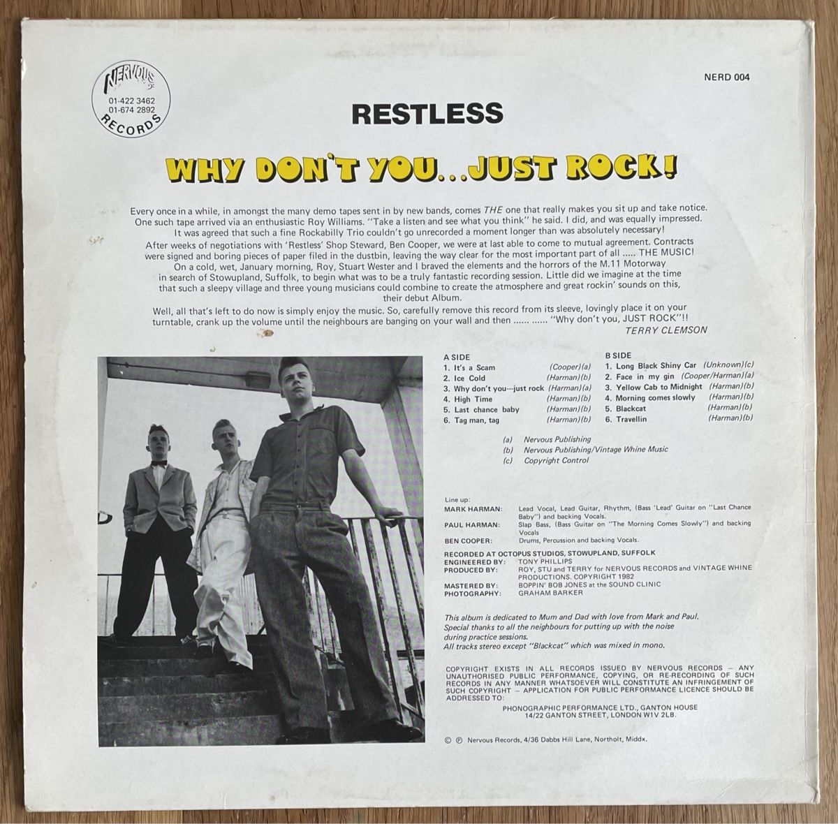 Dischi in vinile: Restless, Why Don't You Just Rock – Usato da Aadorf venduto da Assyrian-Bazar 1