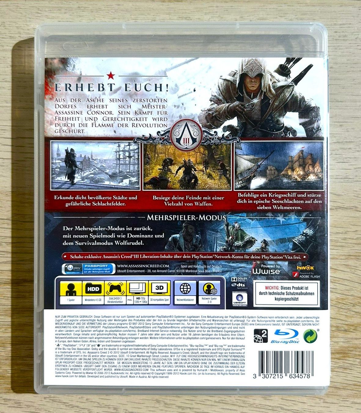 Sony Jeux: Assassins Creed III 3 PS3 – D'occasion à St. Gallen par Alpine.Arcade 1