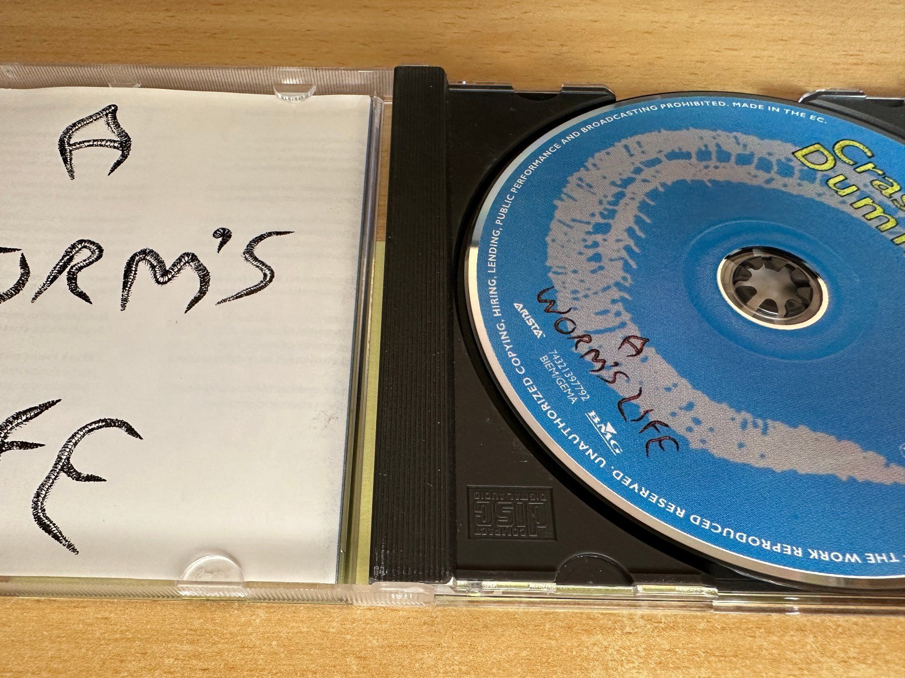 CD: Crash Test Dummies – A Worm's Life – Usato da Rikon im Tösstal venduto da Alpenmutz 2