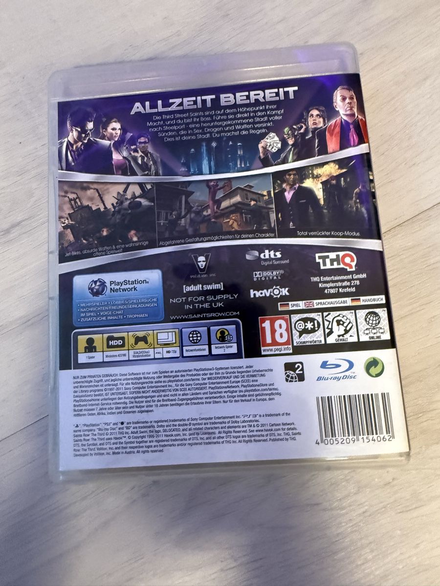 Spiele: Saints Row: The Third PS3 PlayStation 3 inkl. Anleitung – Gebraucht aus Unterengstringen von Birchermuesli63 1