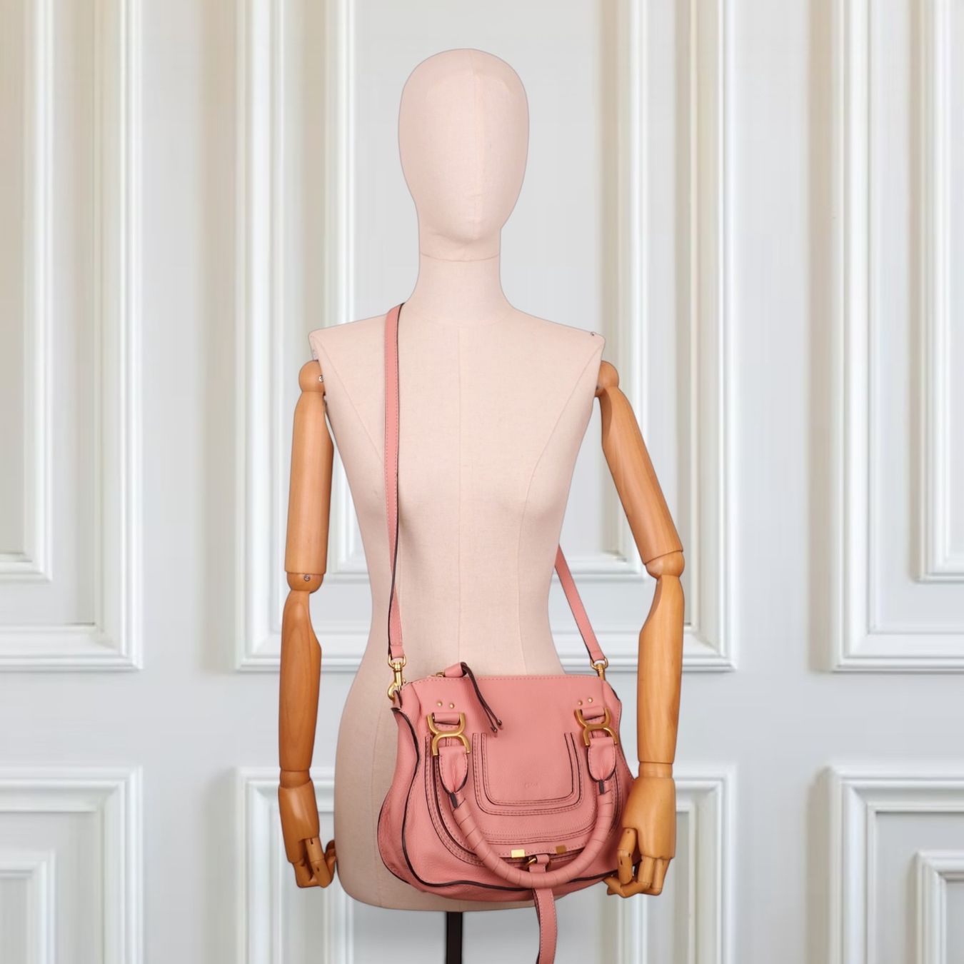 Chloé Borse da donna: Chloé Marcie small Fallow pink – Usato da Binningen venduto da Designerlabels 2
