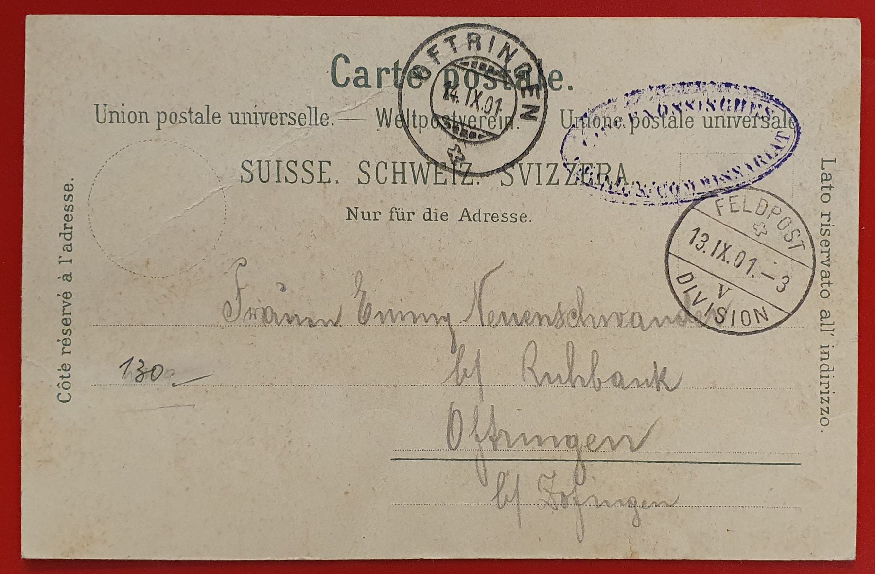Cartoline postali: Gruss aus Heimenhausen 1901 – Usato da Kreuzlingen venduto da Rschweiz1 1