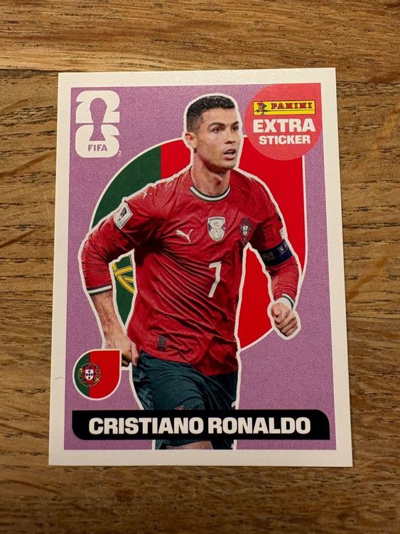 PANINI FIFA WM 26 EXTRA STICKER - CRISTIANO RONALDO (Neu (gemäss ...