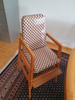 Kinderhochstuhl Holz braun kariert guter Zustand