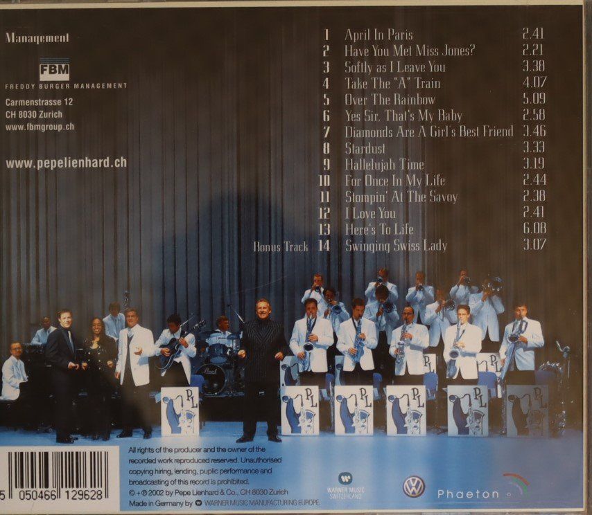 CDs: Pepe Lienhard Orchestra SWING GOES ON23 – D'occasion à Luzern par CONTENTI 2