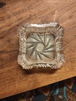 Aschenbecher Antik Kristall Glas (Q)