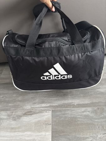 Adidas sports bag black and white good condition