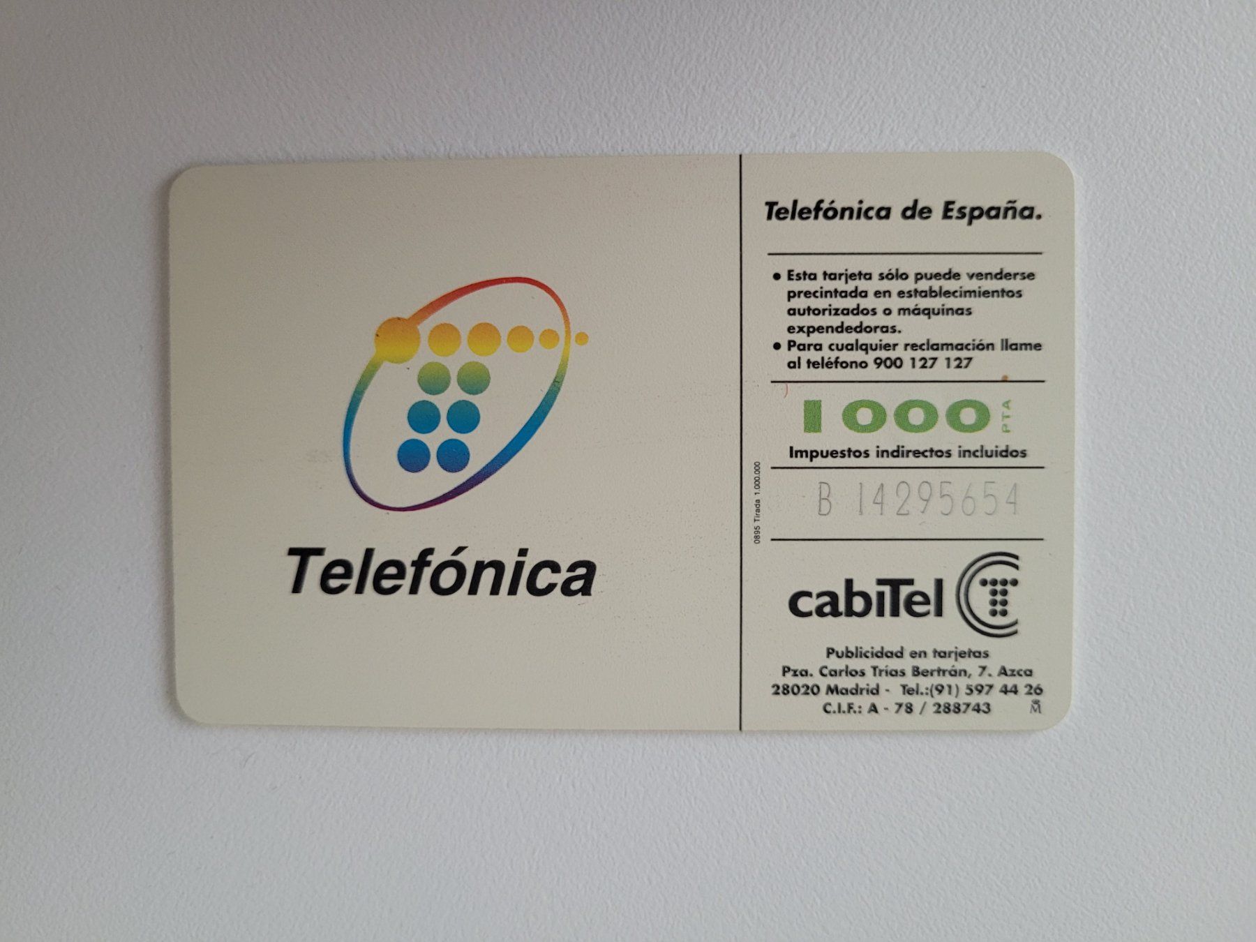 Cartes de téléphone: Telefonkarte Spanien – D'occasion à Inwil par Flower2325 1