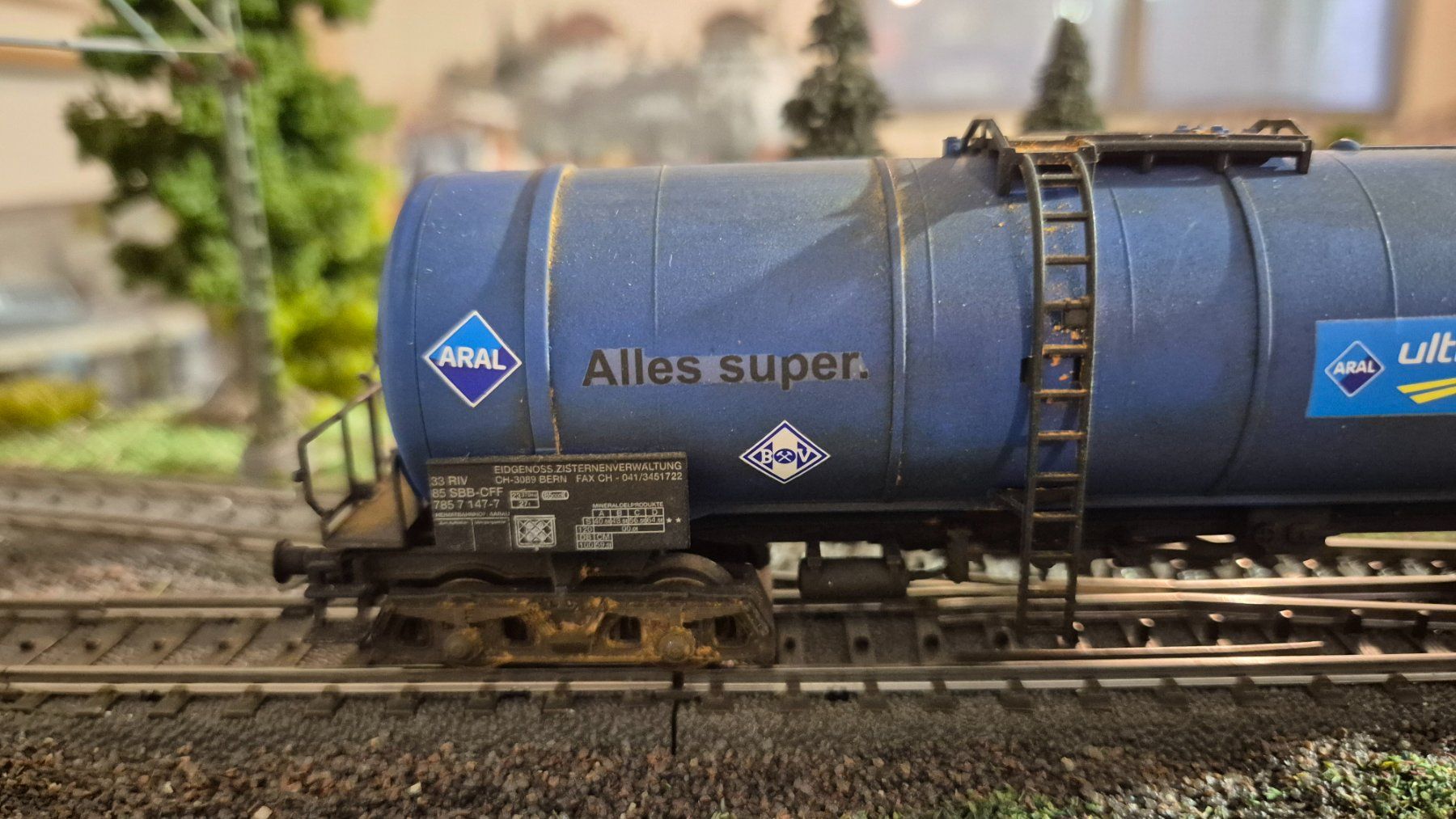 Märklin Modellini di ferrovie: Märklin 4752 "Kesselwagen Aral" – Usato da Dübendorf venduto da Aki1965 1