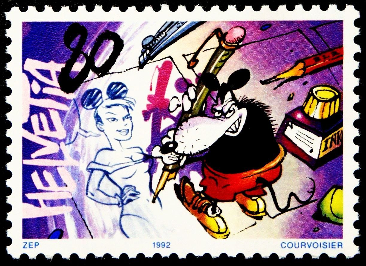Tutti i francobolli: 1992 : COMICS "ZEP"     # 829     postfrisch – Nuovo e nell'imballaggio originale da Thun venduto da ck387