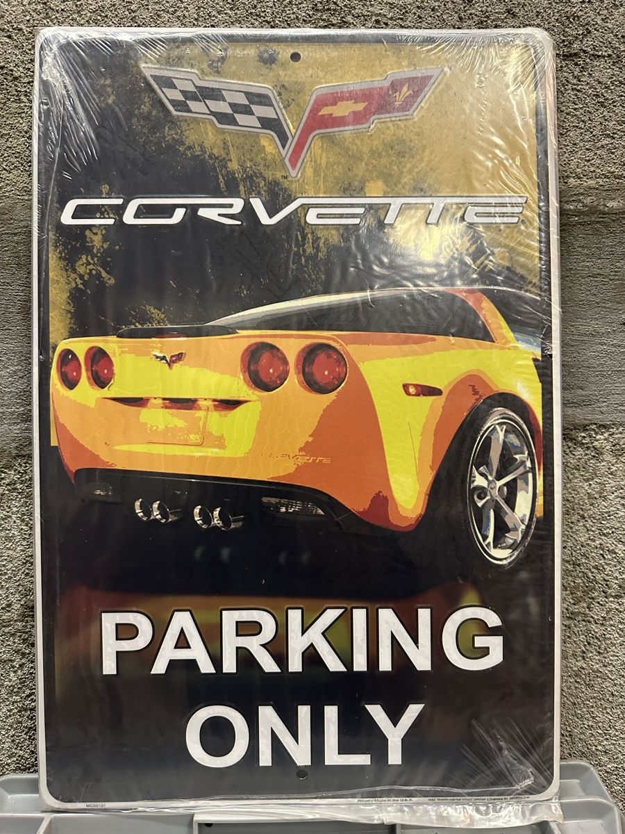 Insegne: Corvette parking only  Chevrolet  – Nuovo (secondo la descrizione) da Reinach AG venduto da rares75