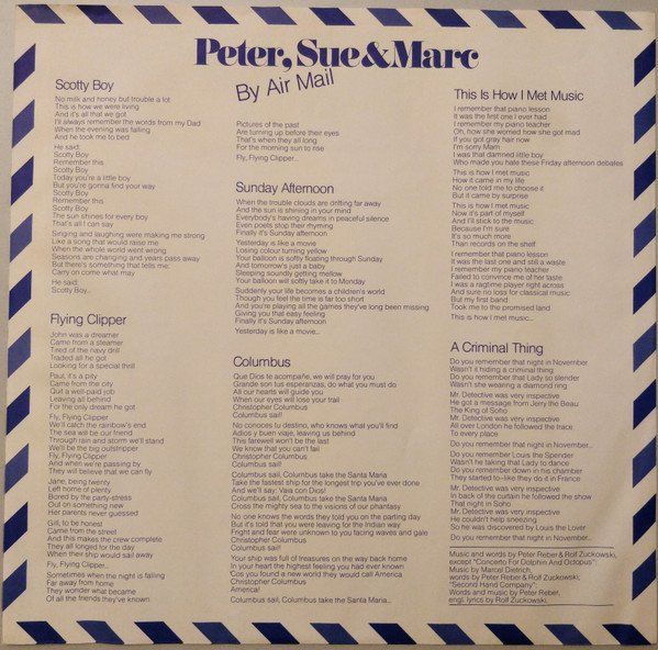 Dischi in vinile: Peter, Sue & Marc – Nuovo (secondo la descrizione) da Aeschi SO venduto da Stones55 4