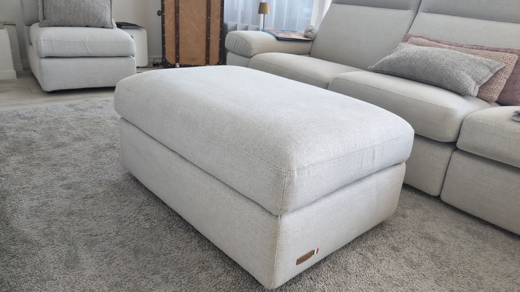 Divani: Poltrone Sofa "Pontenovo",4-6Plz, Stoff grau – Usato da Eschenbach SG venduto da Winger1 2