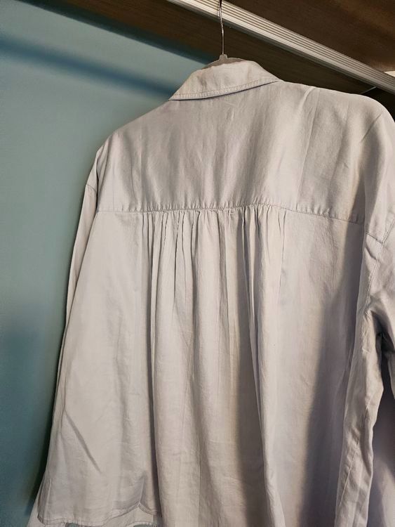 Marc O'Polo Blusen: Gr. 42 Marc O'PoloHemdbluse coton bio, bleu clair – Gebraucht aus Sutz von Dalilea 5