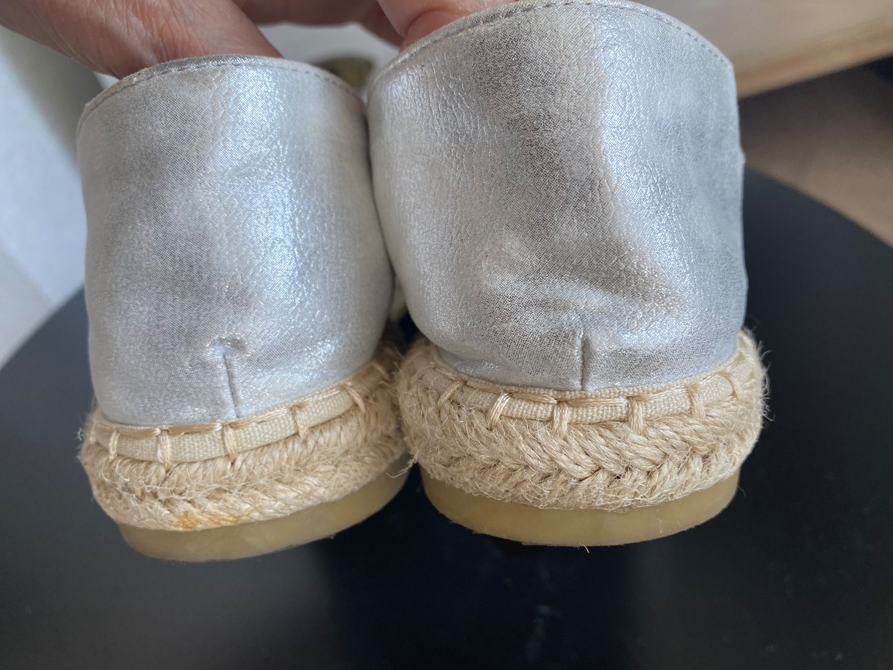 Scarpe da donna: JANESSA neuw. Espadrilles Silber Gr. 38 – Usato da Besazio venduto da lionheart63 3