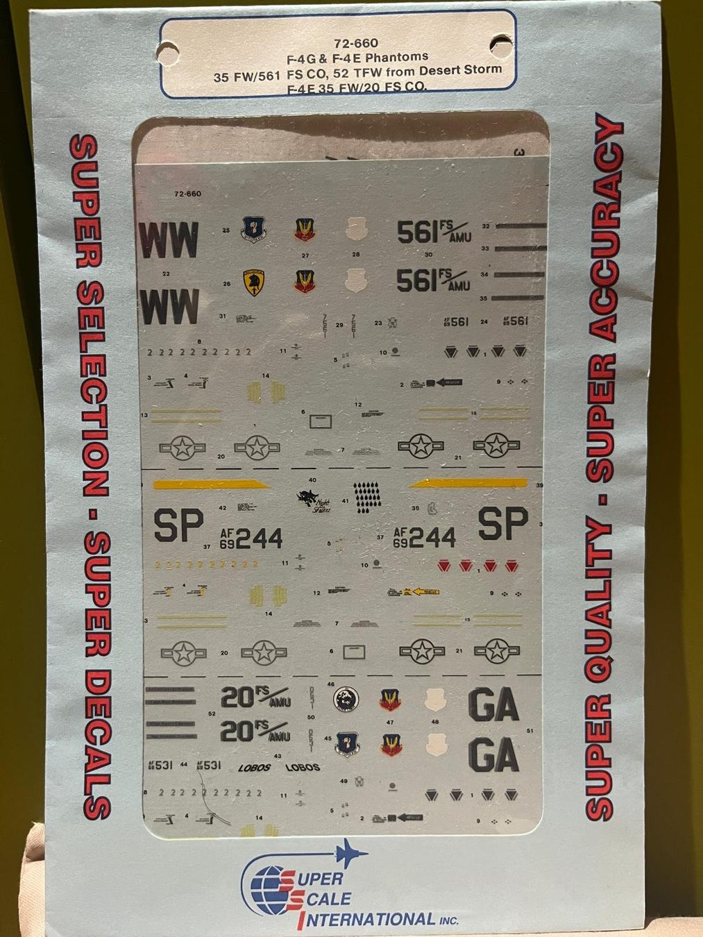 Kit di modellismo & Modellini statici: 1:72 Decalbogen F-4G/E Phantom II USAF – Nuovo (secondo la descrizione) da Ennenda venduto da Oo1-Zuni