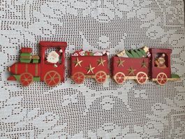 Lokomotive mit Weihnachtsmann