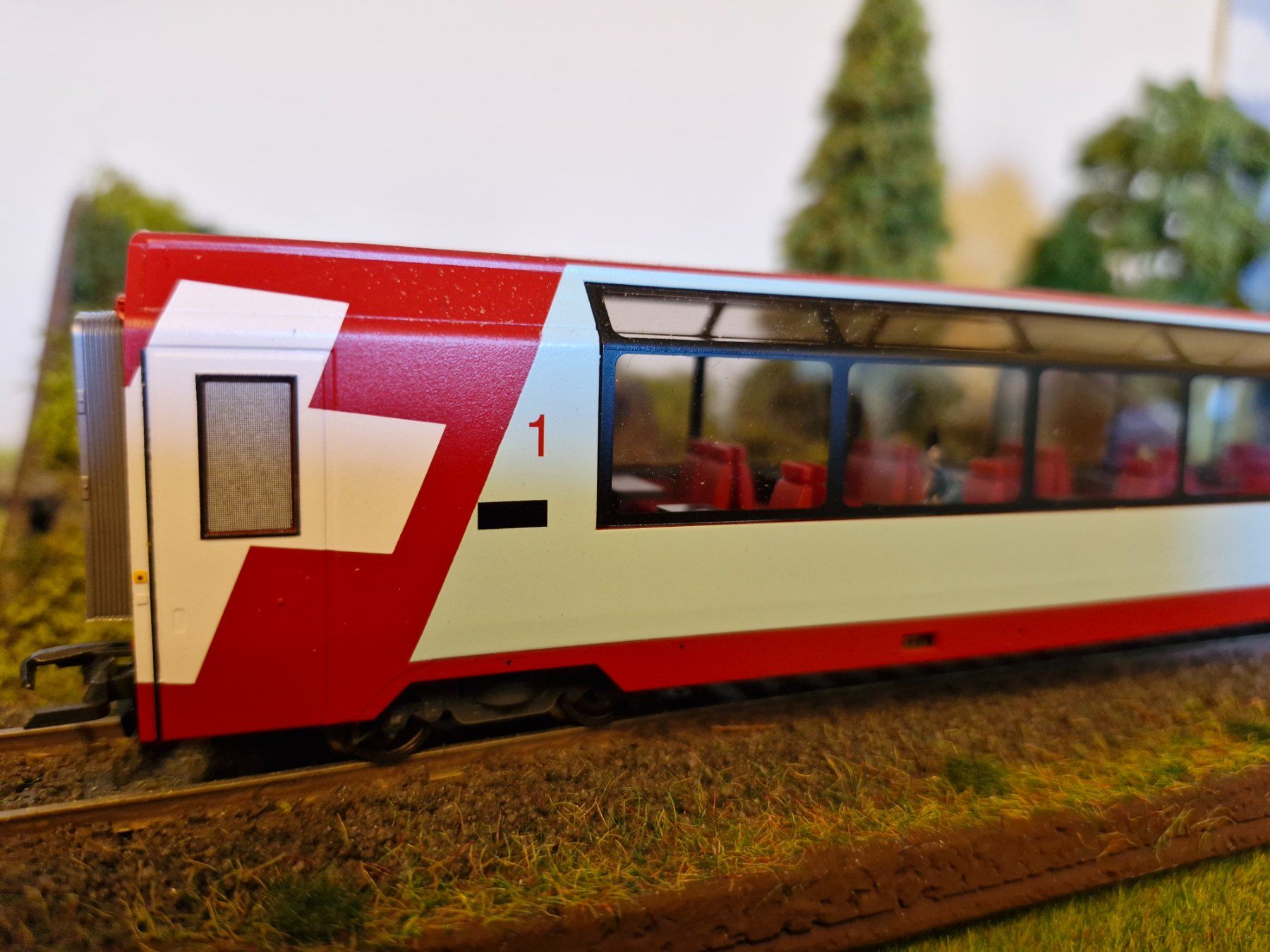 Bemo Modellini di ferrovie: BEMO Glacier Express Wagen 1.Klasse – Usato da Stans venduto da marlene330 1