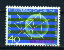 1971, Nr.504, Sondermarke 50 Jahre Radio Schweiz ** (1)
