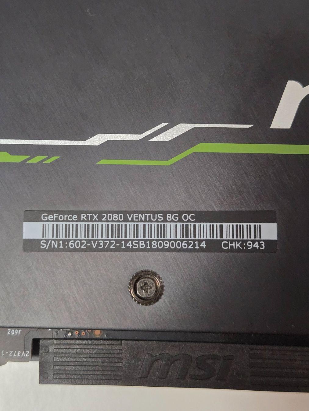Nvidia Schede grafiche: RTX 2080 8GB - MSI Ventus OC – Usato da Arbon venduto da Shigataro 4