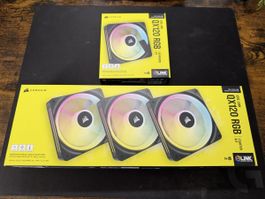 4x CORSAIR iCUE LINK QX120 RGB 120mm RGB Lüfter