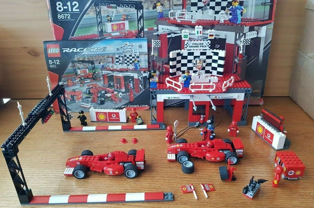 Lego ferrari hot sale finish line