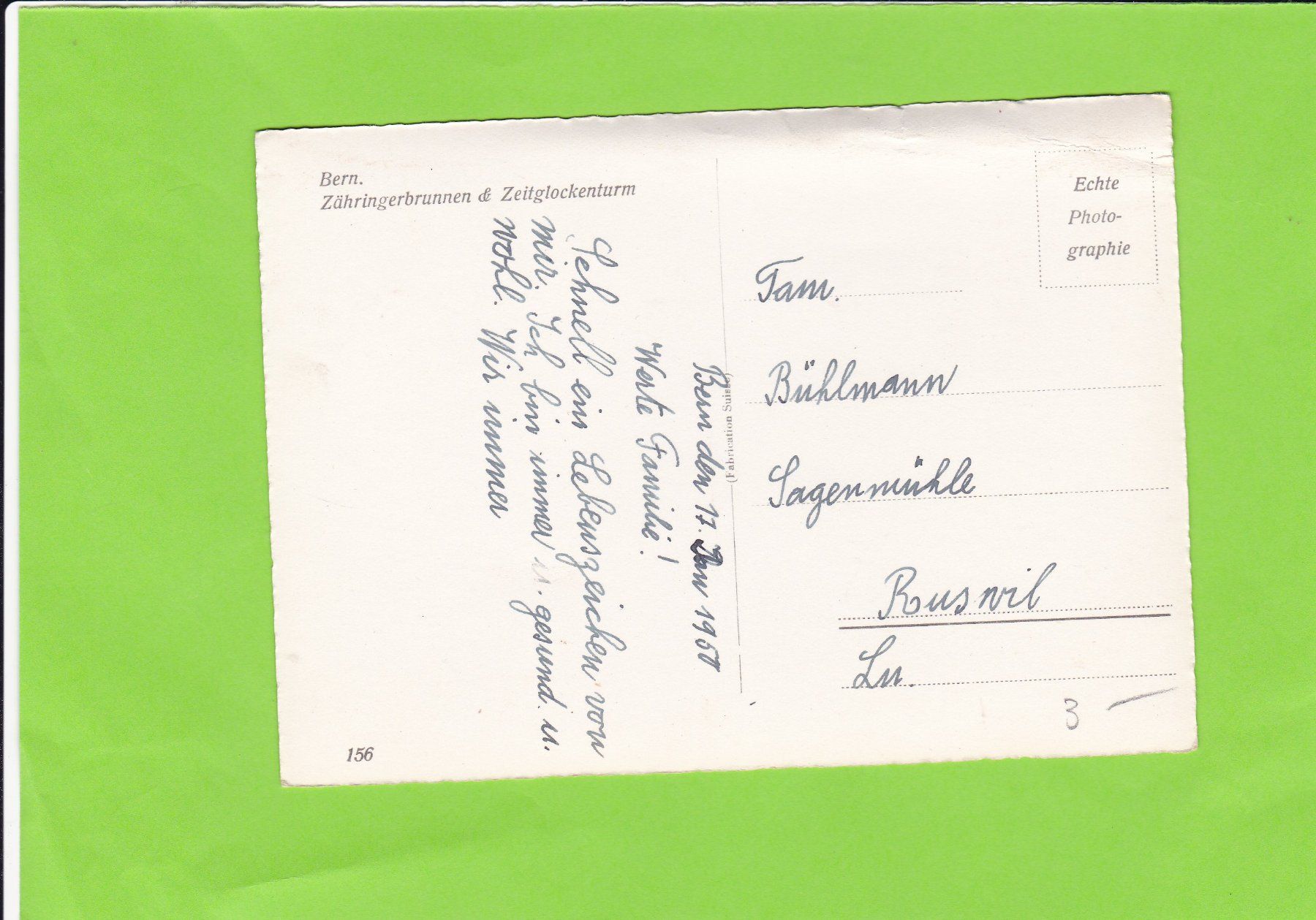 Cartes postales: Bern-Zähringerbrunnen-Oldtimer – D'occasion à St. Peterzell par neckertal 1