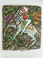 Alois Carigiet Orig. Lithografie Handsigniert